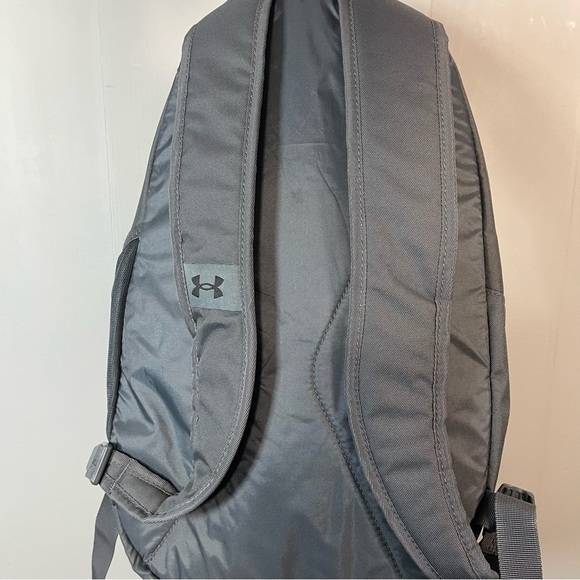 Under Armour Unisex Hustle Lite Backpack Grey Travel School Gym Bag Backpack - Picture 7 of 10
